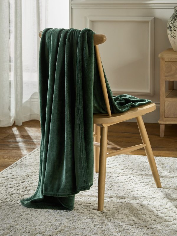 DESTINY300|Green Plush Fleece Throw - Image 2