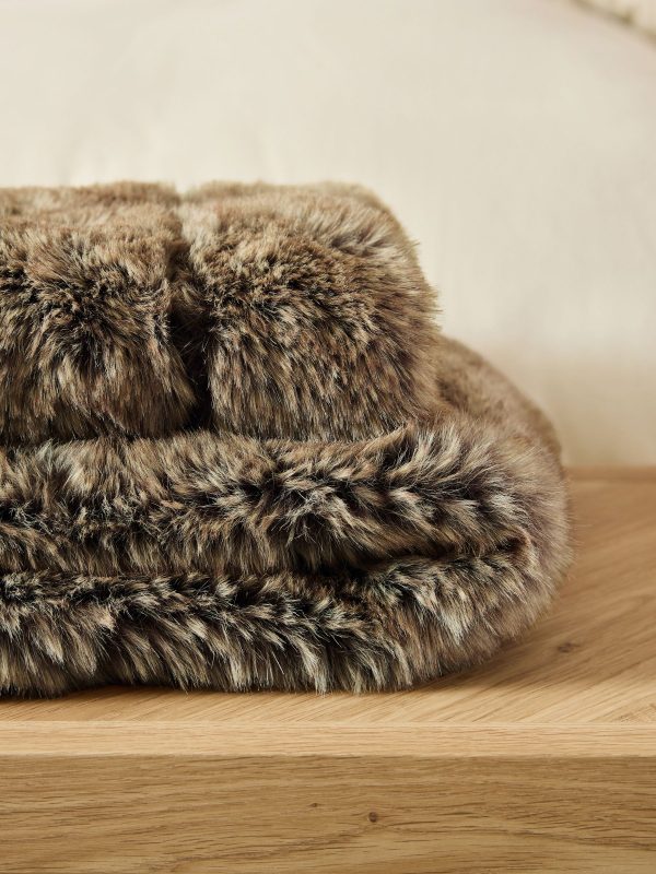 DESTINY312|Brown Bear Faux Fur Throw - Image 3