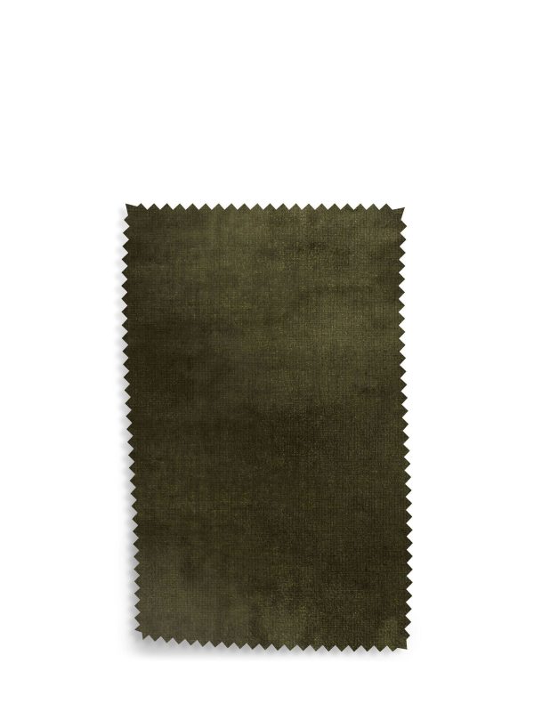 DESTINY281|Plush Chenille Moss Green Remi Black Leg Dining Chairs - Image 7