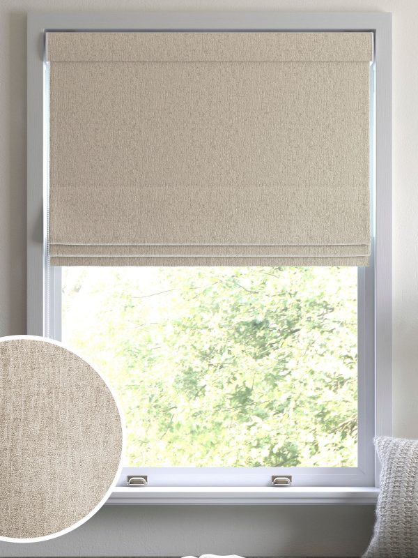 DESTINY290|Natural Chenille Made To Measure Roman Blind