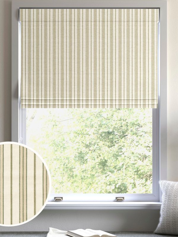 DESTINY292|Sage Green Multa Made to Measure Roman Blind