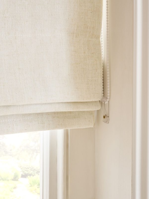 DESTINY286|Natural Ready Made Blackout Touch of Linen Roman Blind - Image 3