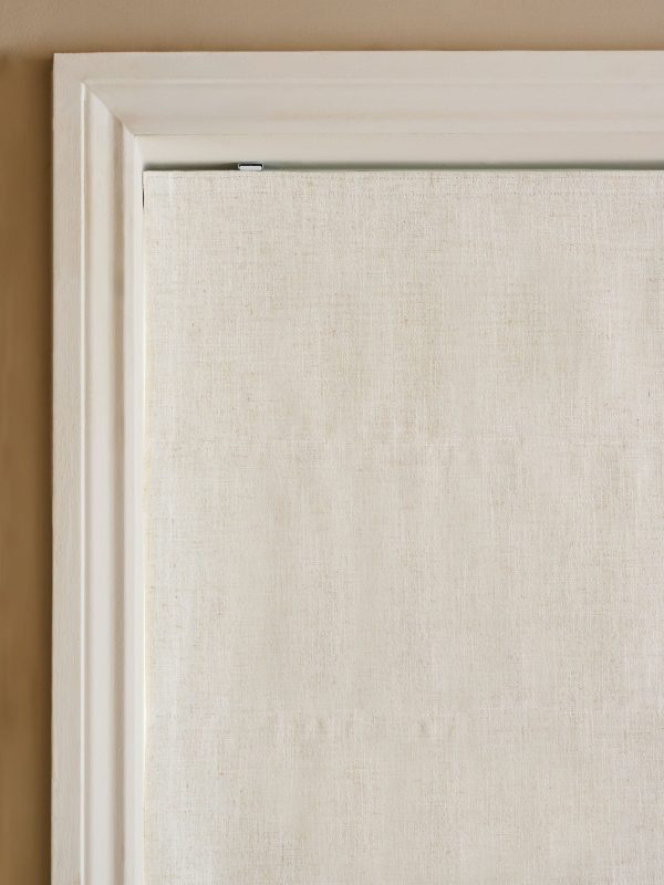 DESTINY286|Natural Ready Made Blackout Touch of Linen Roman Blind - Image 4