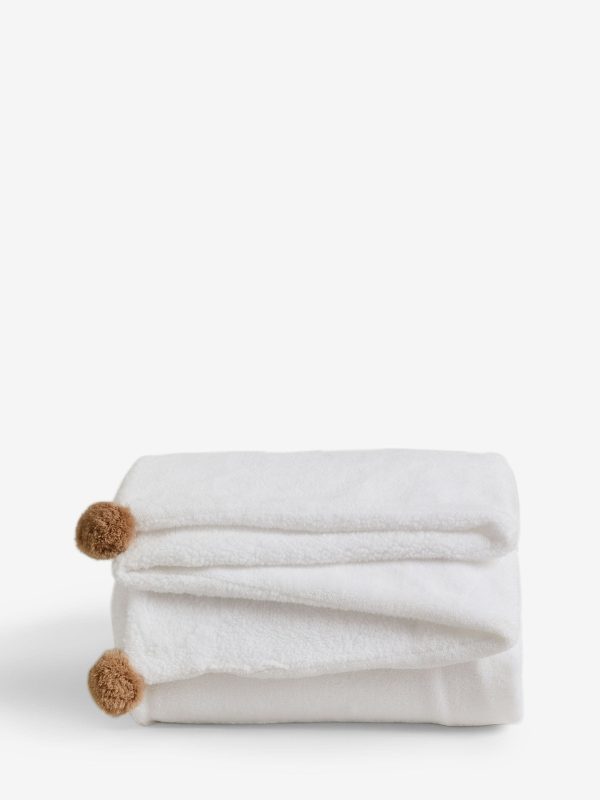 DESTINY308|Natural Hamish The Highland Cow Applique Fleece Throw - Image 5