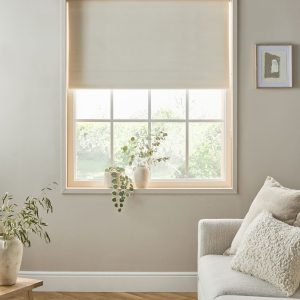 DESTINY288|Light Natural Ready Made Textured Roller Blackout Blind