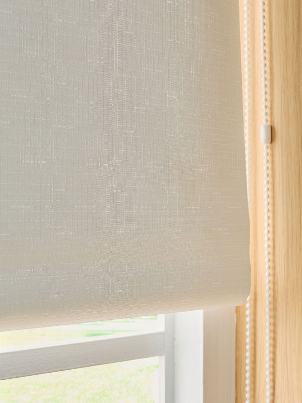 DESTINY288|Light Natural Ready Made Textured Roller Blackout Blind - Image 4
