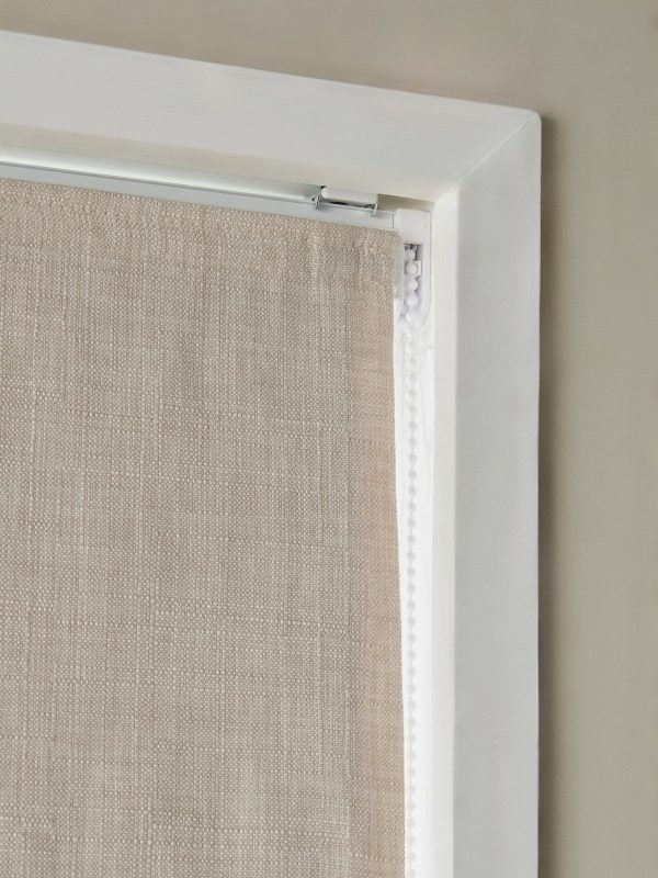 DESTINY297|Natural Textured Tassel Edge Ready Made Blackout Roman Blind - Image 7