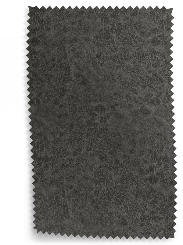DESTINY271|Faux Leather Dark Grey Black Leg Quilted Dining Chairs - Image 7