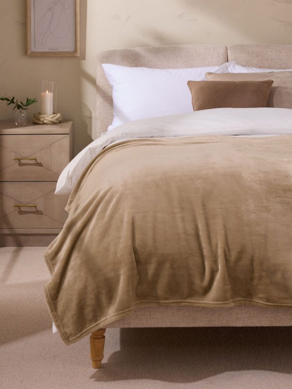 DESTINY310|Mink Brown Plush Fleece Throw