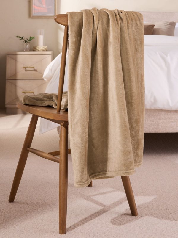 DESTINY310|Mink Brown Plush Fleece Throw - Image 2