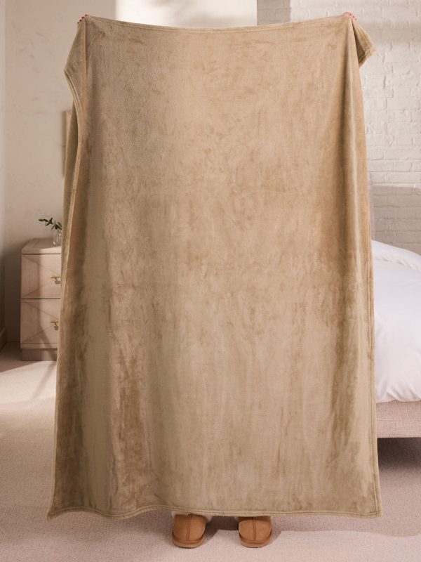 DESTINY310|Mink Brown Plush Fleece Throw - Image 3