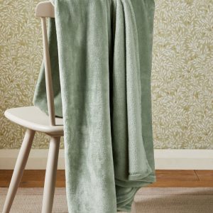 DESTINY302|Sage Green Plush Fleece Throw