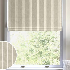 DESTINY293|Natural Franklin Made To Measure Roman 100% Cotton Blind